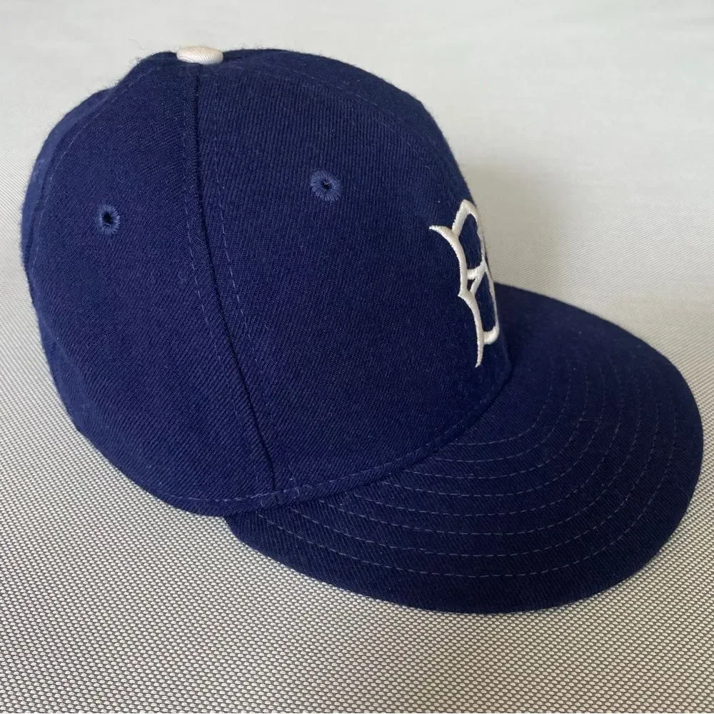VTG Brooklyn Dodgers New Era 1920 5950 Pro Model Fitted Hat 100% Wool Size 6 3/4